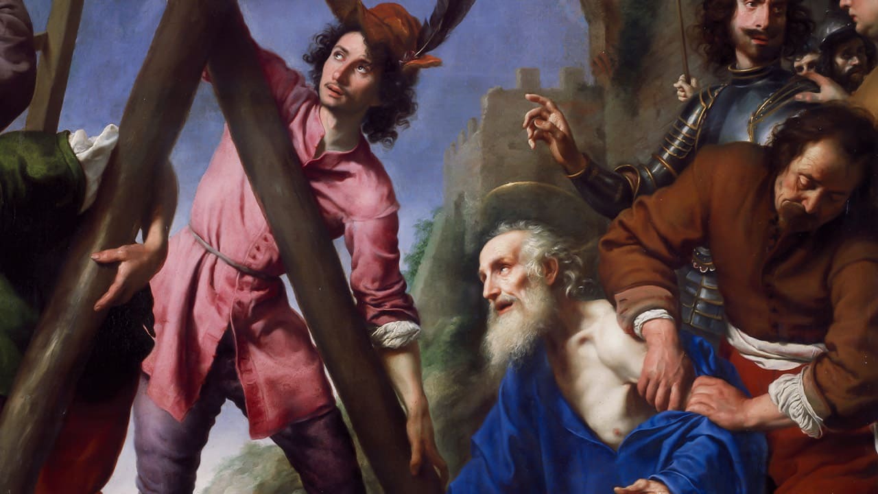 O Apóstolo crucificado com Cristo