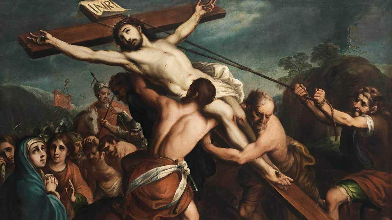 Elevado na Cruz e no Altar