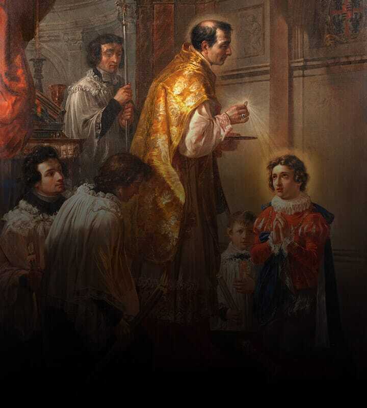São Luís Gonzaga e o Santíssimo Sacramento