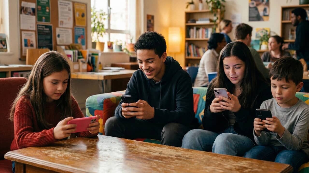 O uso de celular na infância e na adolescência