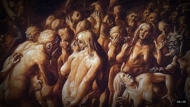 Qual o destino do espírito que é condenado ao inferno?