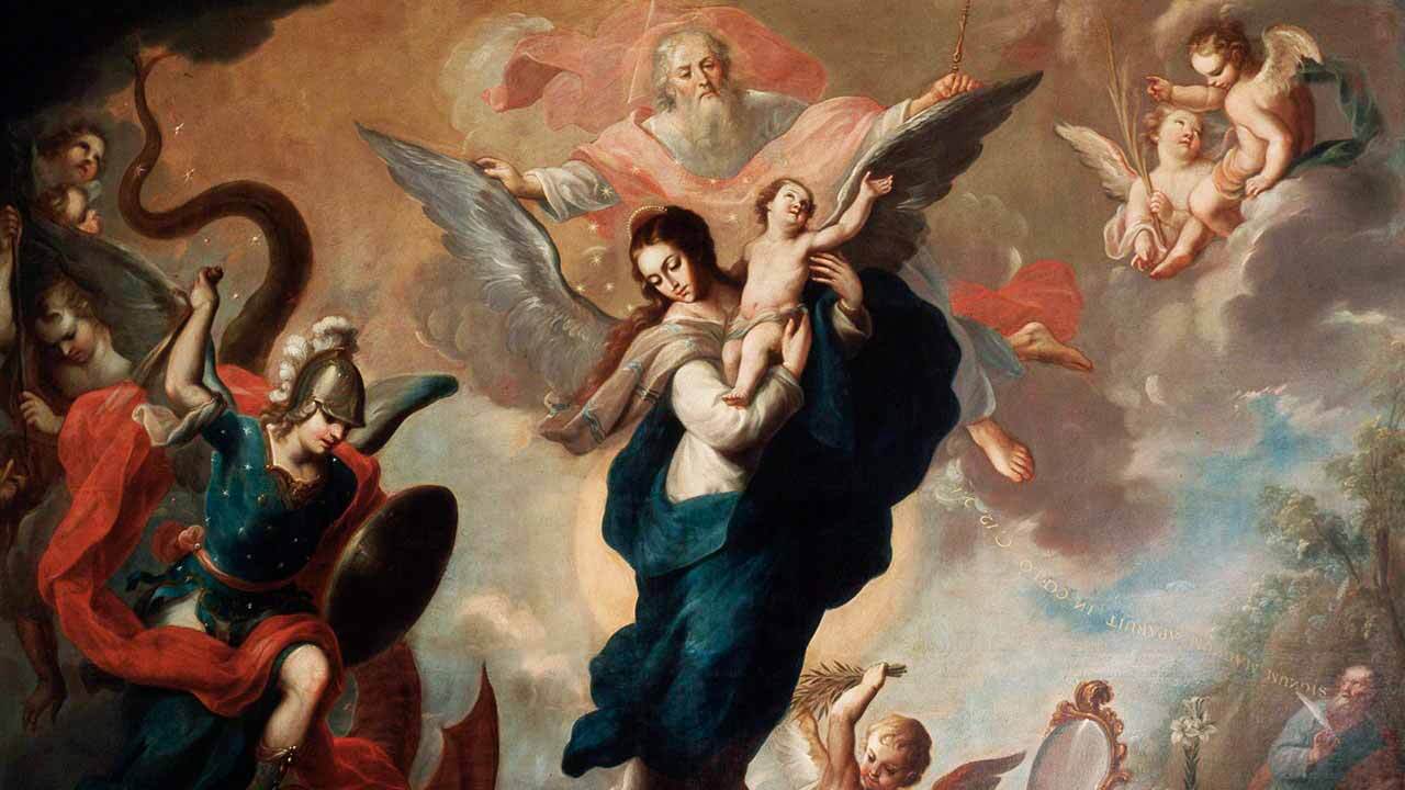 Onde é travada a batalha entre a Mulher e o Dragão?