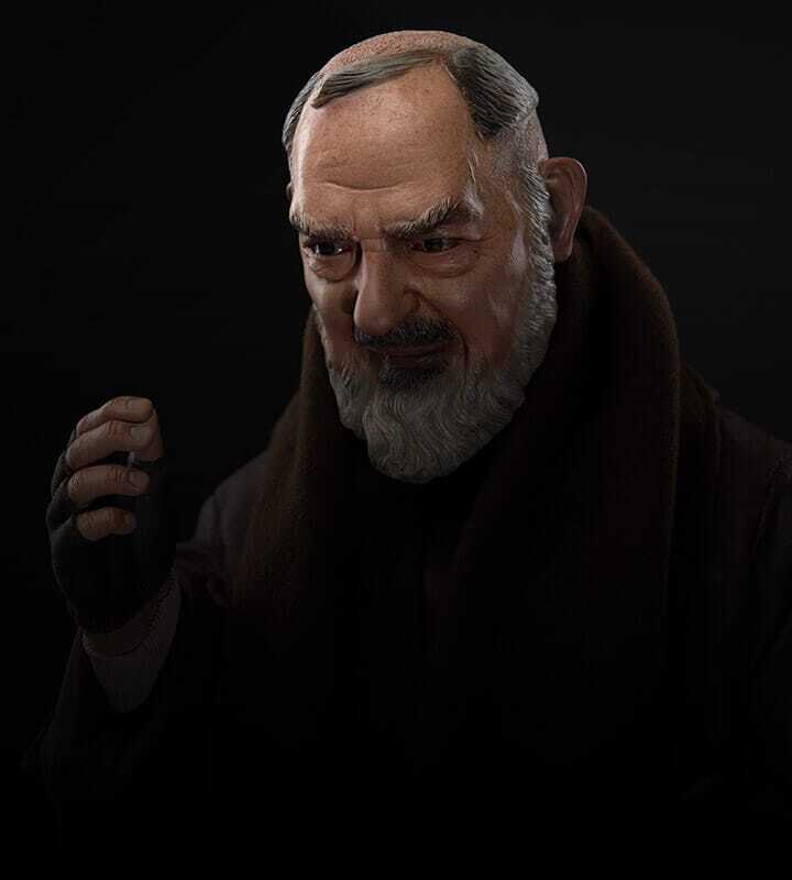 Uma escultura do Padre Pio, para despertar fé e devoção