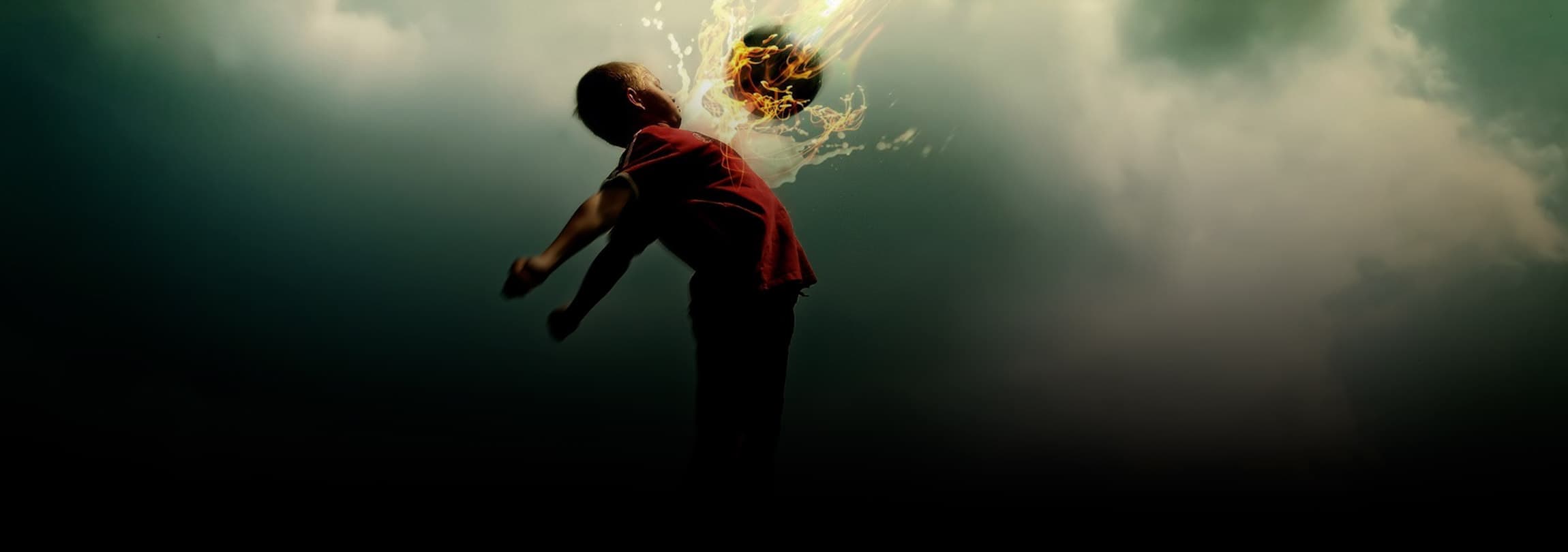 A copa no céu, mas o gol é na terra!