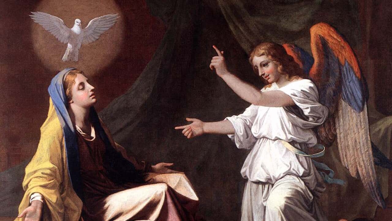 Aquela que mereceu a vinda do Espírito Santo