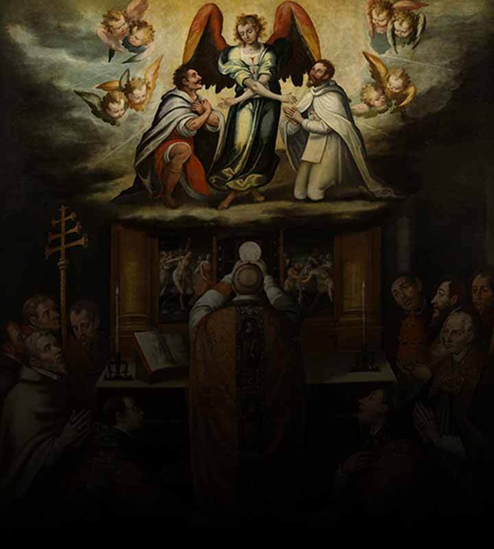 Rezando com os anjos na Santa Missa