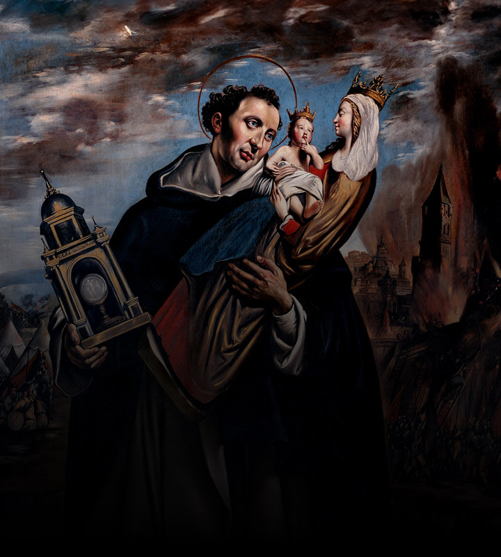 O santo que levou Jesus e Maria nas mãos