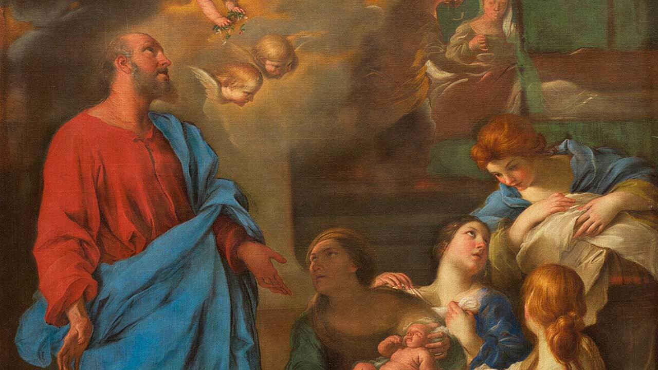 São João Batista, a Virgem Maria e o Espírito Santo